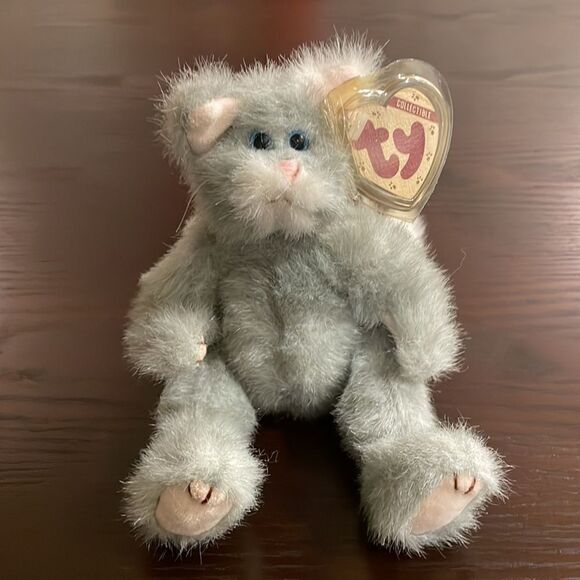 Collectable 1993 TY Vintage Attic Treasures Cat “Whiskers” NEW with Tags in EUC - Picture 5 of 8